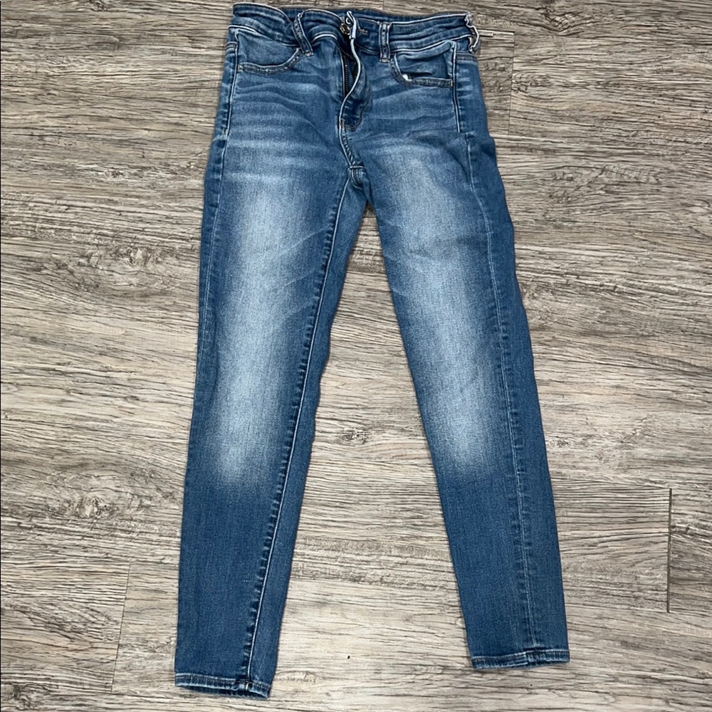 American Eagle Outfitters Blue Skinny Jeans with Stretch